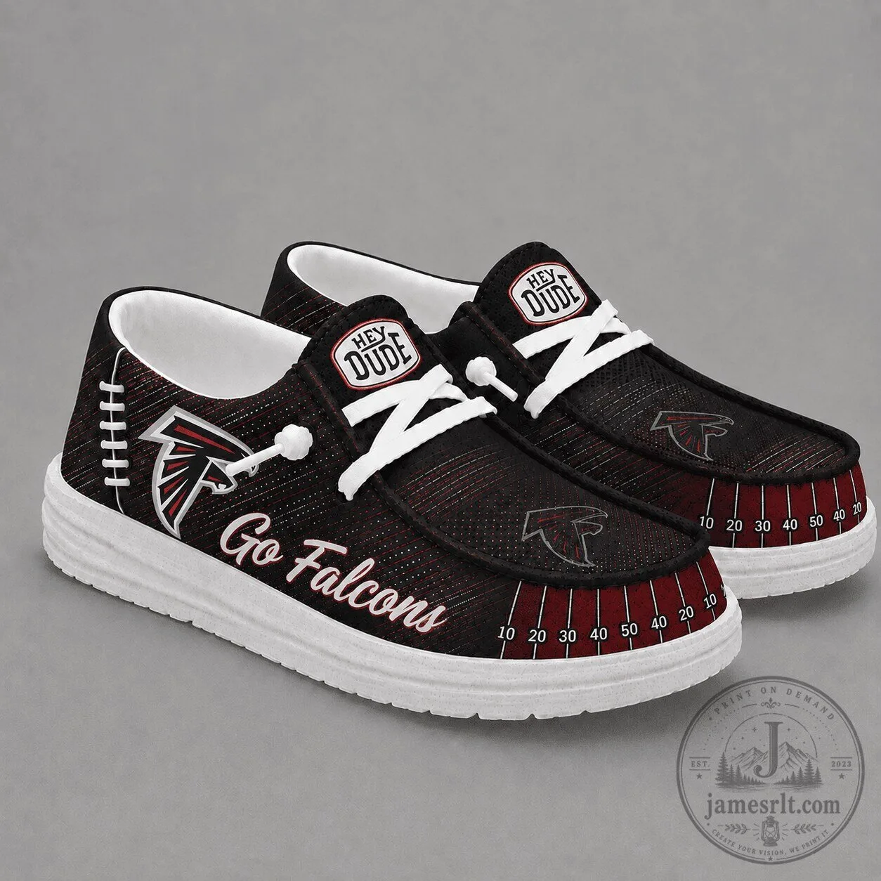 Atlanta Falcons Football Field Design Casual Shoes for Men and Women 1 Atlanta Falcons Football Field Design Casual Shoes for Men and Women