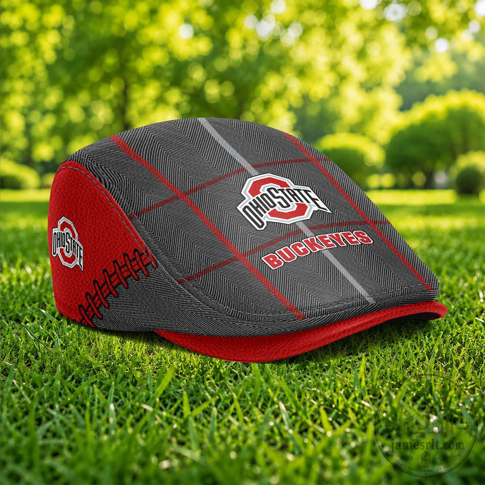 Ohio State Buckeyes NCAA Golf Flat Cap Hat 5 Ohio State Buckeyes NCAA Golf Flat Cap Hat