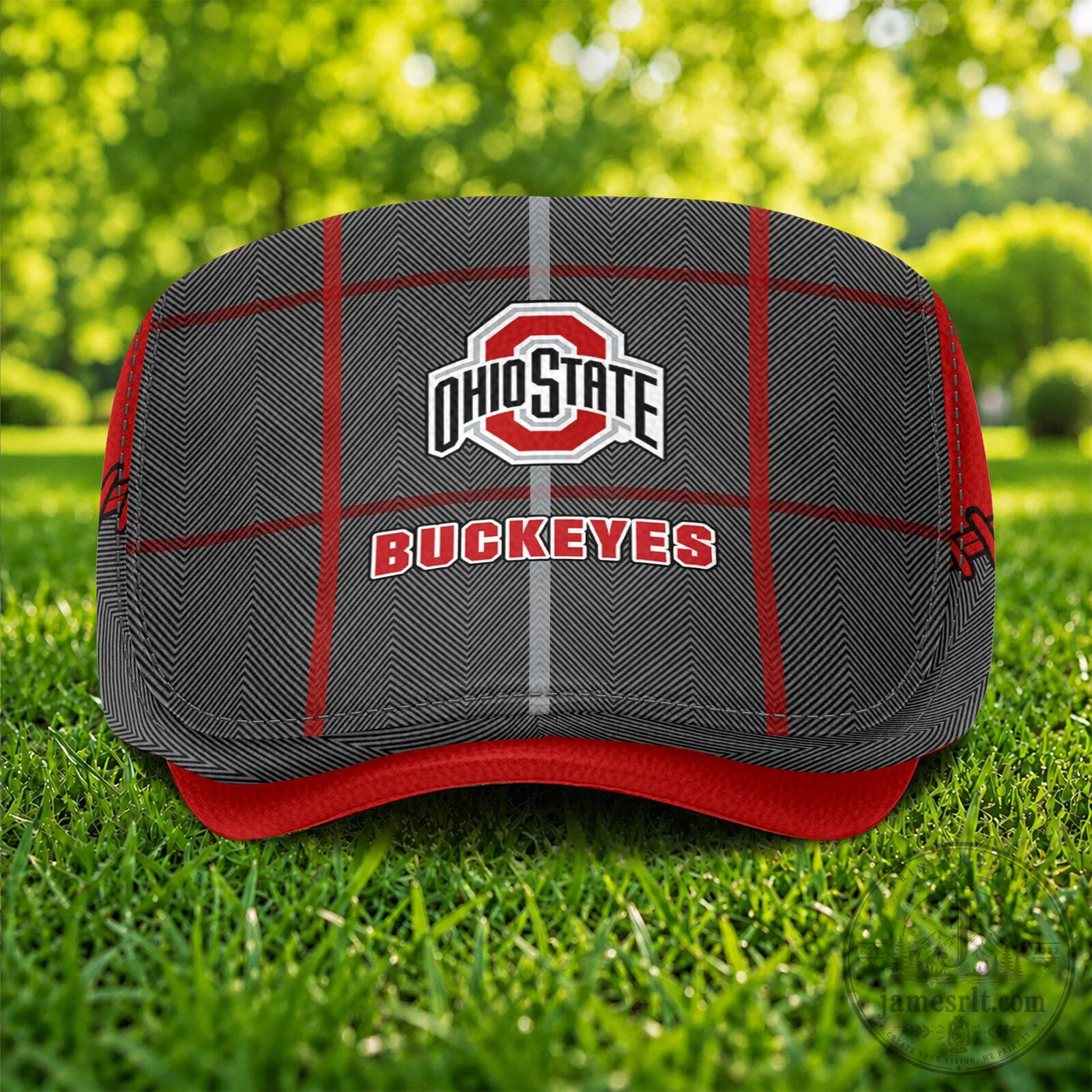 Ohio State Buckeyes NCAA Golf Flat Cap Hat 6 Ohio State Buckeyes NCAA Golf Flat Cap Hat