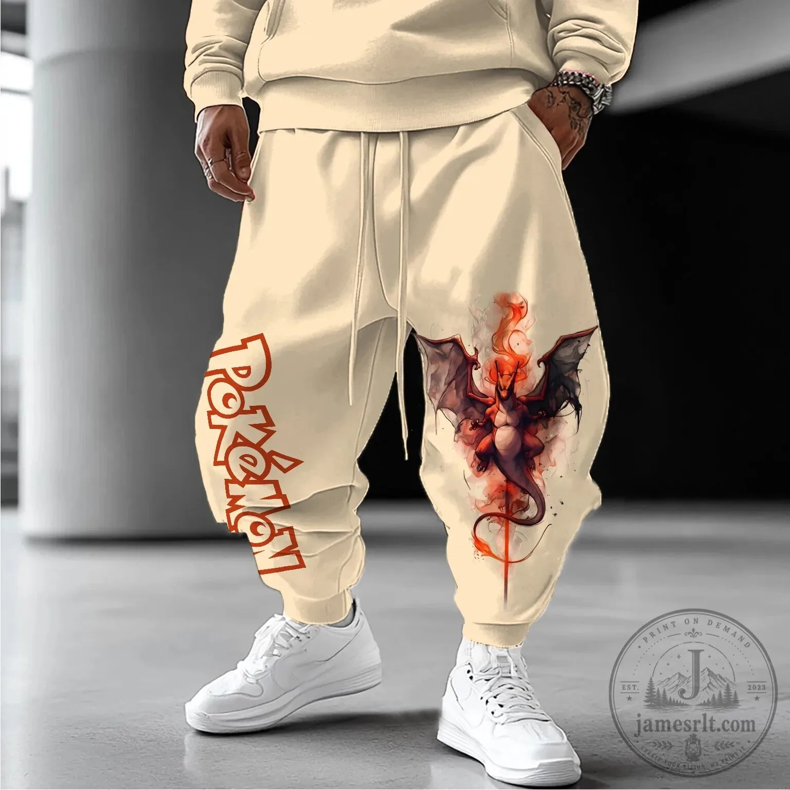 Pokemon Charizard Anime Streetwear Jogger Pants